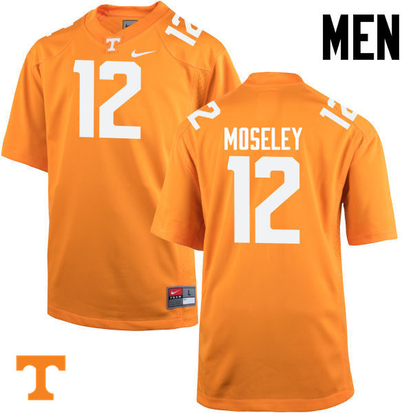 Men #12 Emmanuel Moseley Tennessee Volunteers College Football Jerseys-Orange - Click Image to Close